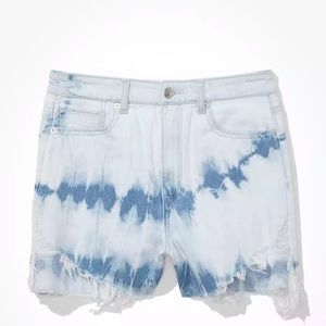 American Eagle Tie Dye Mom Jean Shorts